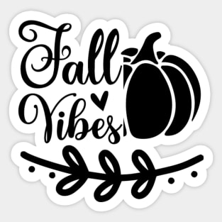 Fall Vibes Simple Lettering Sticker